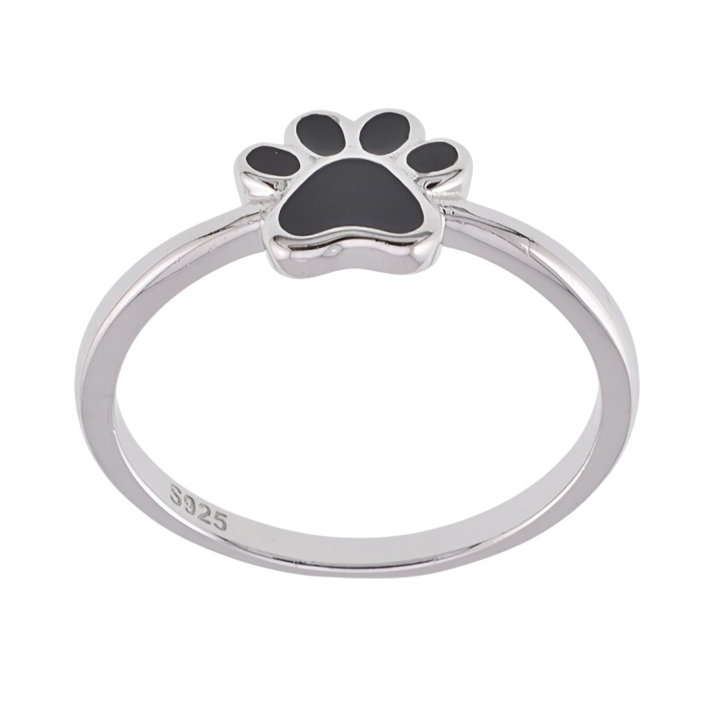 R2099 Black Paw Ring - Selah925.com