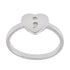 R2100r Semicolon Symbol Heart Rhodium Ring - Selah925.com