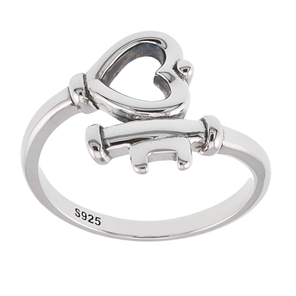 R2103 Heart Key Ring - Selah925.com