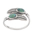 R2104 Turquoise Antique Feathers Ring - Selah925.com