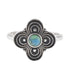 R2106 Turquoise Antique Trevol Ring - Selah925.com