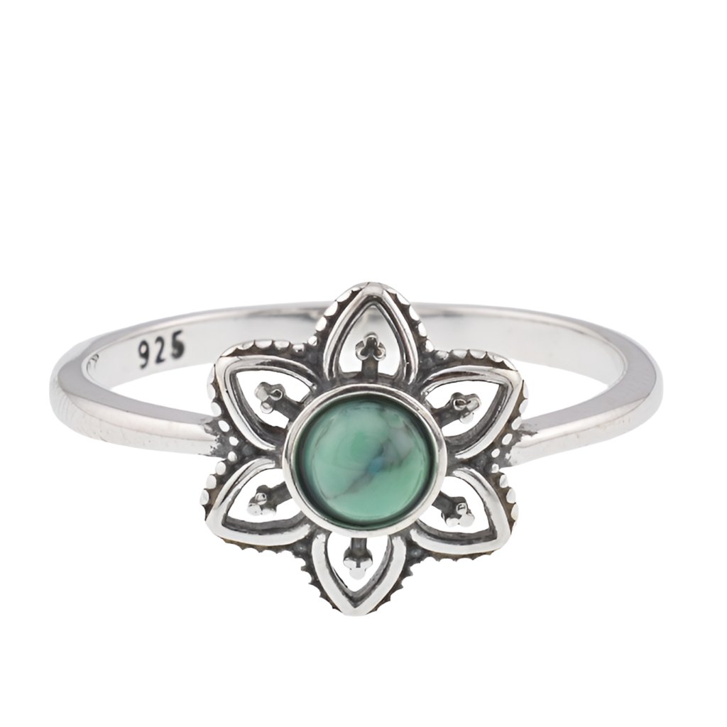 R2108 CZ Antique Silver Ring - Selah925.com