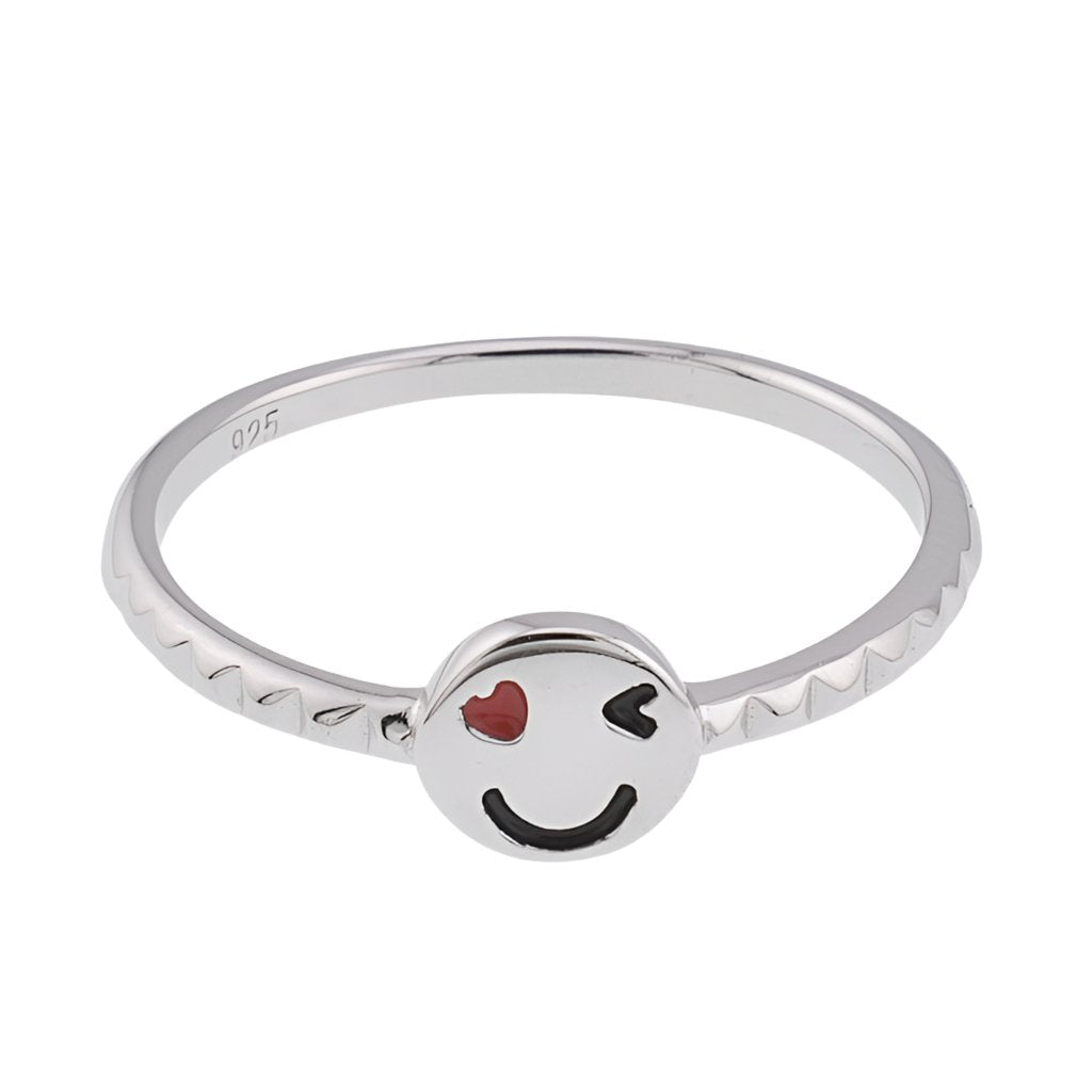 R2117 Smiling Face Ring - Selah925.com