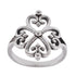 R2128 Hearts and Swirls Ring - Selah925.com