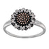 R2130 Rose Gold Sunflower Ring - Selah925.com