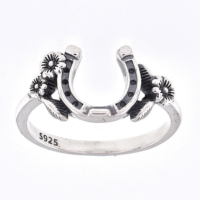 R2138 Horseshoe Ring - Selah925.com