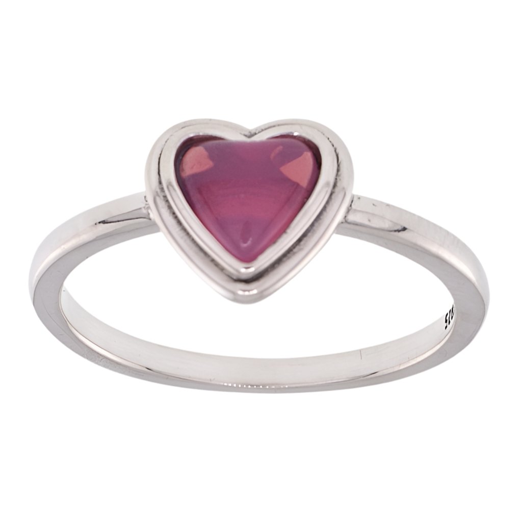 R2156 Pink Heart Ring - Selah925.com