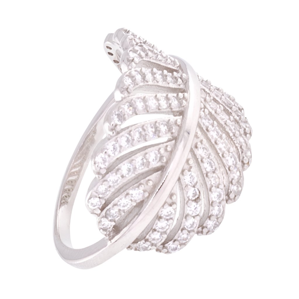 R3007 Leaf Cz Ring - Selah925.com