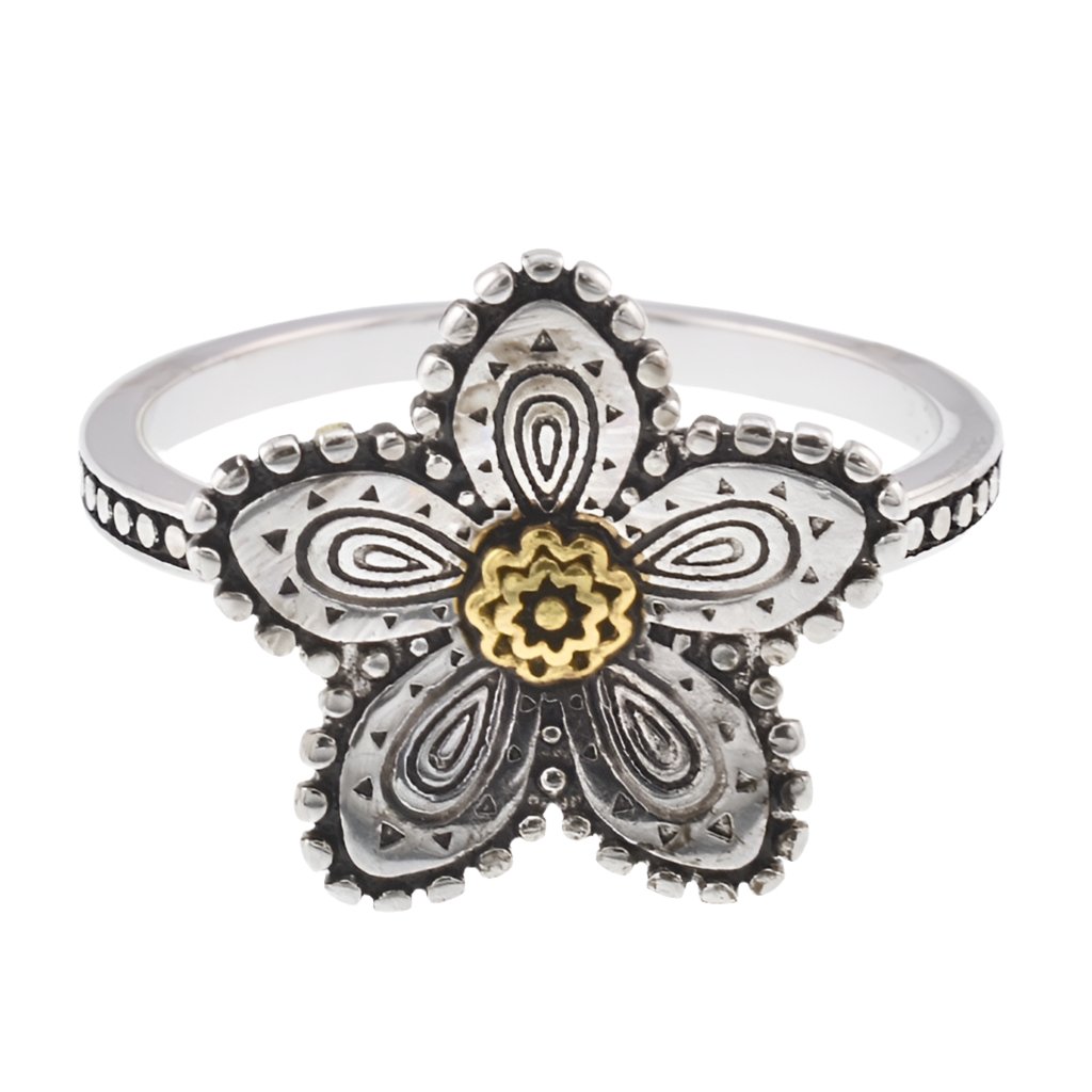 R4044 Flower Ring - Selah925.com