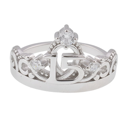 R4046 Quinceañera 15 Ring - Selah925.com