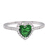 R4048 Green Heart Ring - Selah925.com