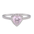 R4048 Pink Heart Ring - Selah925.com