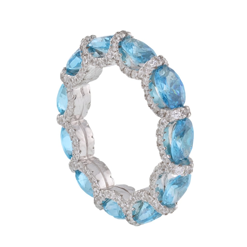 R5003 Light Blue Ring - Selah925.com