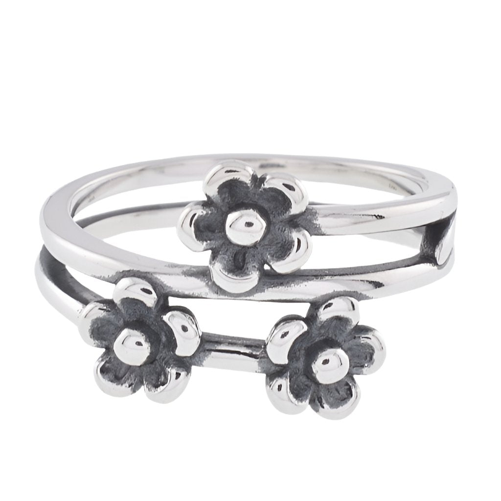 R5018 Flower Vine Ring - Selah925.com