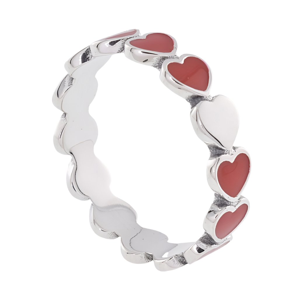 R5026 Red Heart Ring - Selah925.com