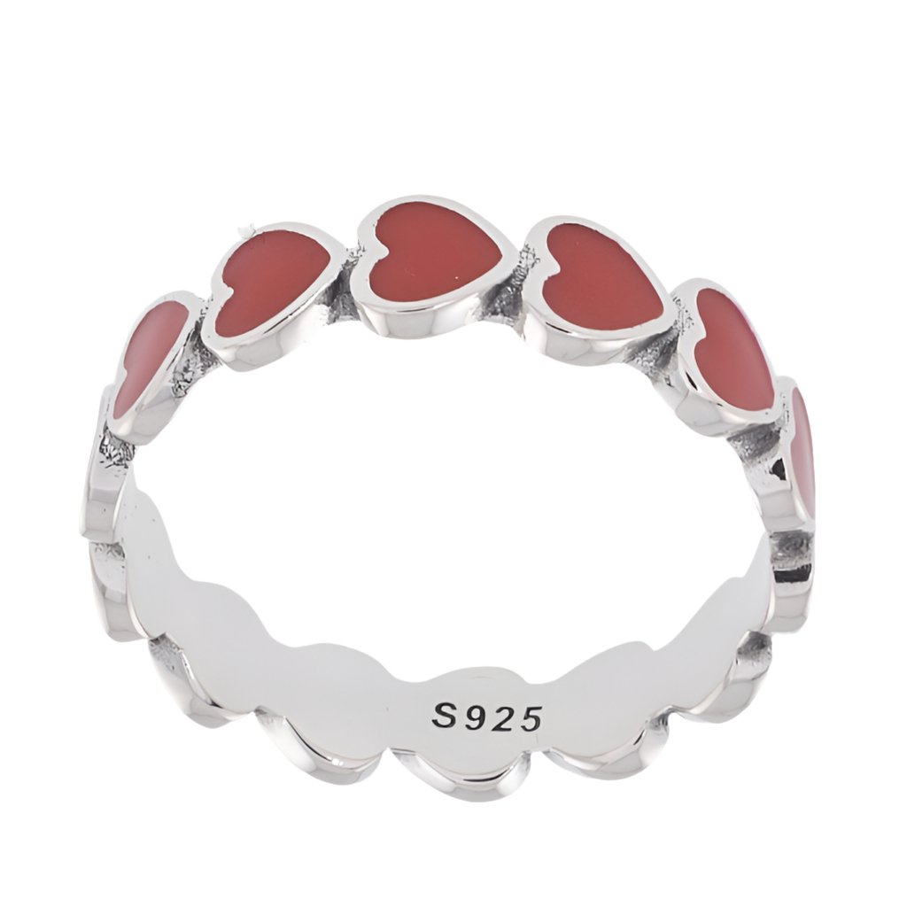 R5026 Red Heart Ring - Selah925.com