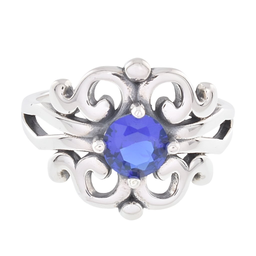 R5030 Blue Gemstone Ring - Selah925.com