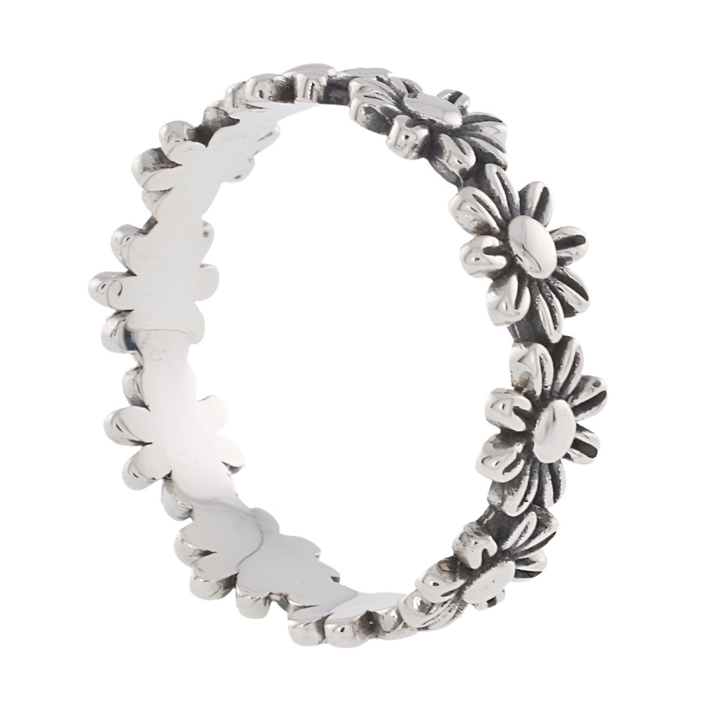 R5035 Flowers Ring Band - Selah925.com