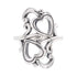 R5044 Heart and Swirls Ring - Selah925.com