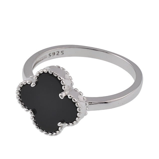 R6002 Black Clover Ring - Selah925.com