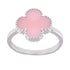 R6002 Pink Clover Ring - Selah925.com