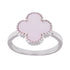 R6002 Power Pink Clover Ring - Selah925.com