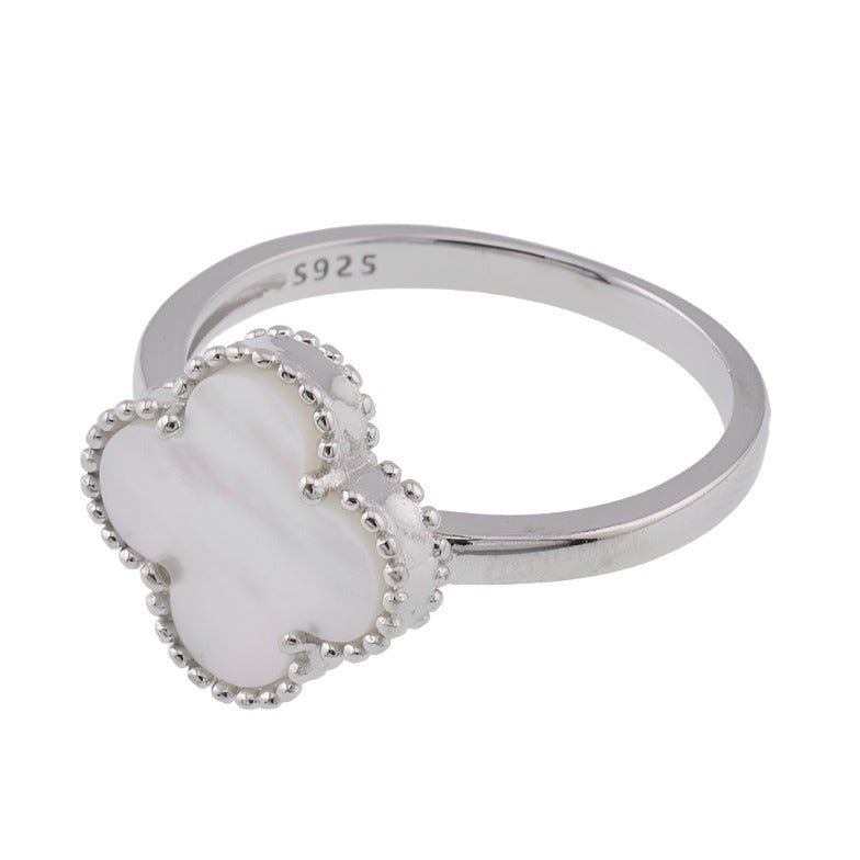 R6002 White Clover Ring - Selah925.com