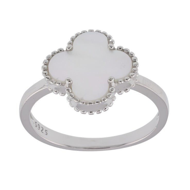 R6002 White Clover Ring - Selah925.com