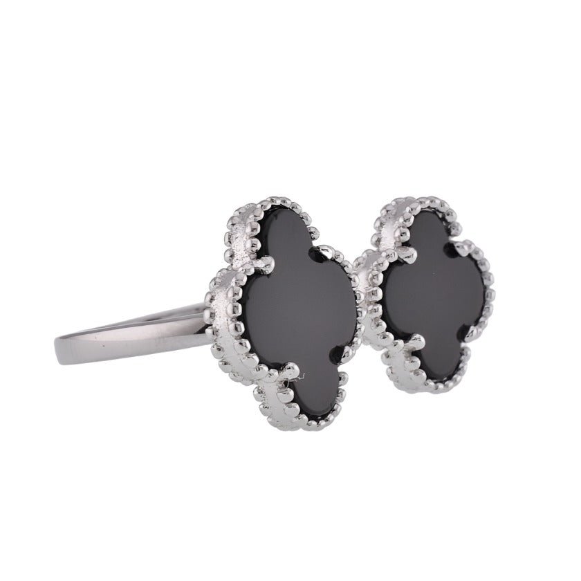 R6004 Black Clover Ring - Selah925.com