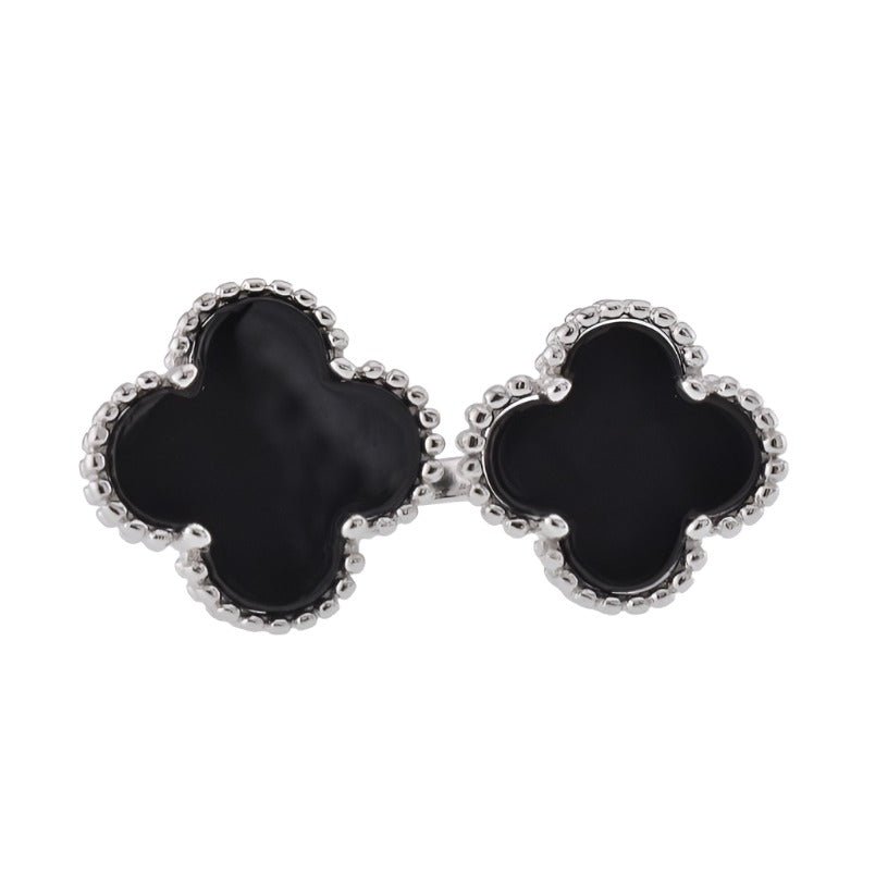 R6004 Black Clover Ring - Selah925.com