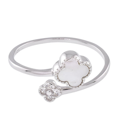 R6005 White Clover Ring - Selah925.com