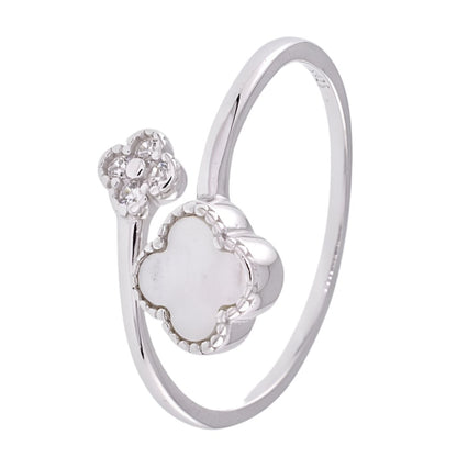 R6005 White Clover Ring - Selah925.com