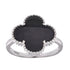 R6006 Black Clover Ring - Selah925.com