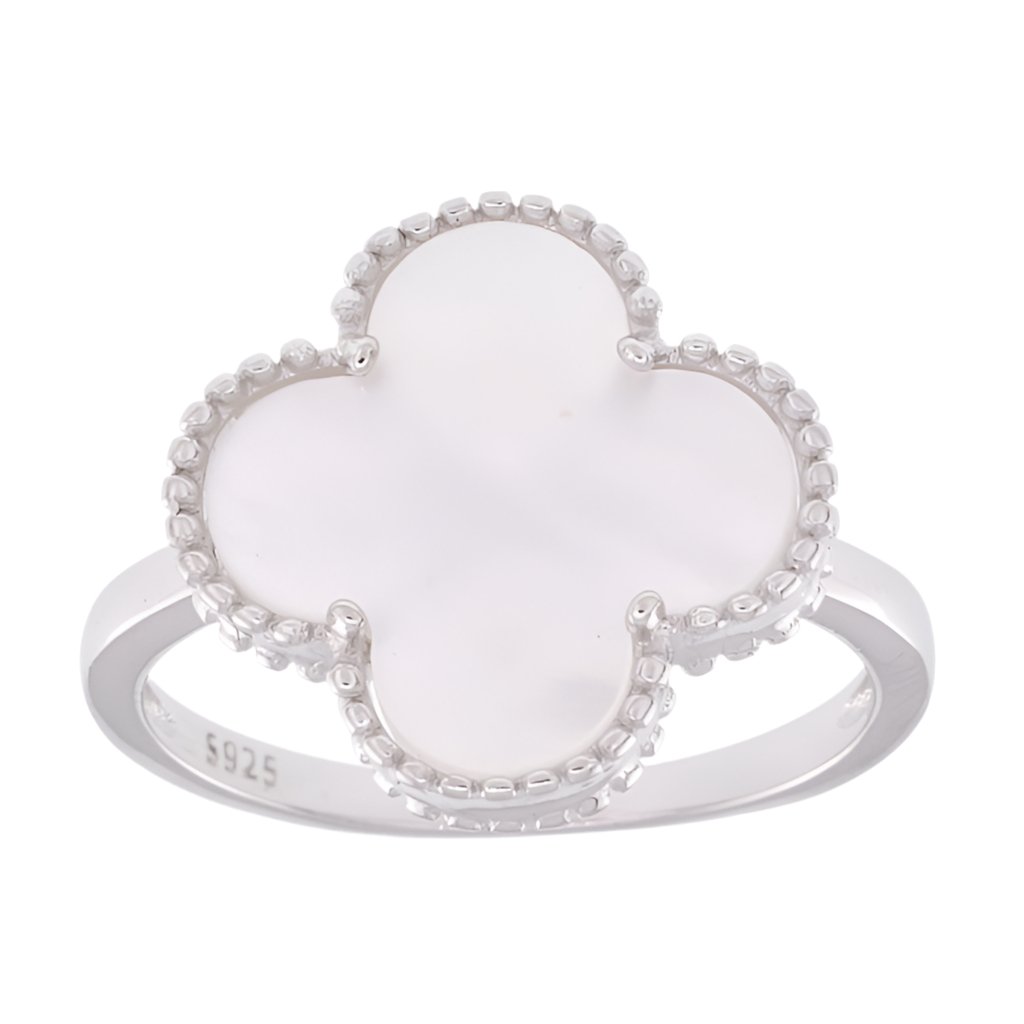 R6006 White Clover Ring - Selah925.com