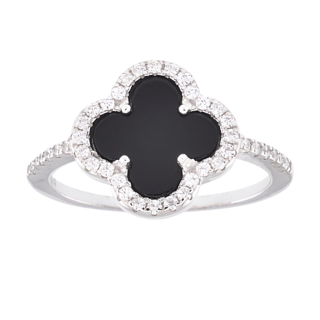 R6007 Black Clover Ring - Selah925.com