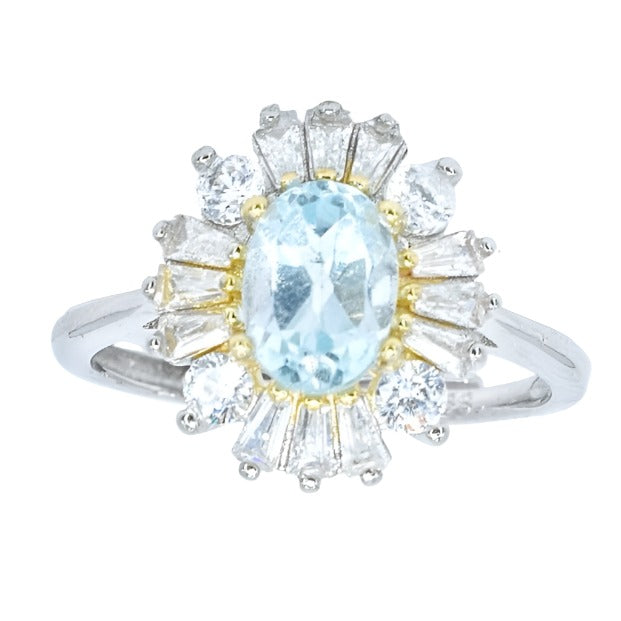 R8005 Light Blue Cz Rings - Selah 925