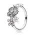 R8014 CZ & White Flower Ring - Selah925.com