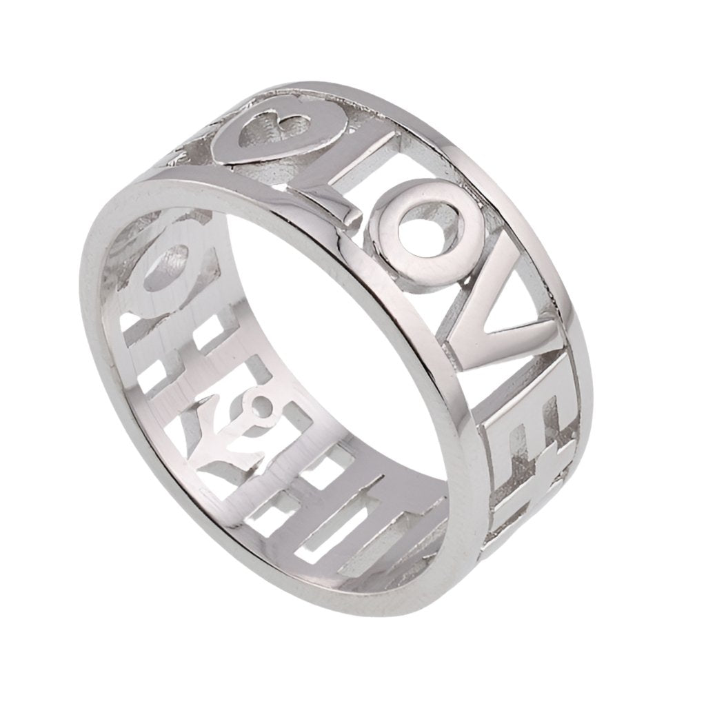 R8016r Faith, Hope, &amp; Love Rhodium Ring - Selah925.com