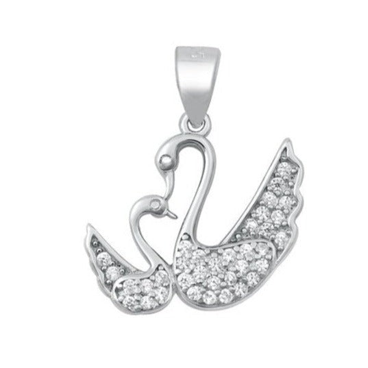 CP1003 Swans Pendant - Selah 925