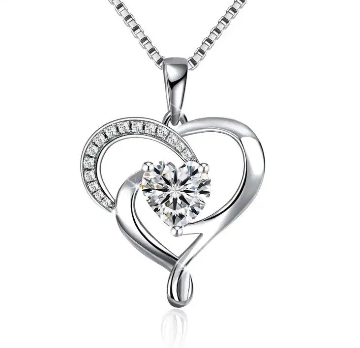 CP1009 CZ Heart Pendant - Selah 925