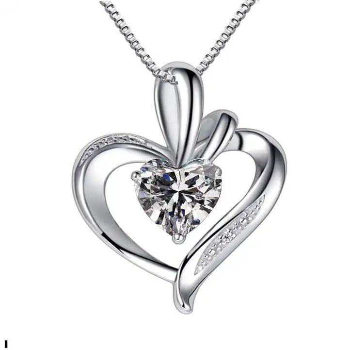 CP1010 CZ Heart Pendant - Selah 925