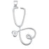 CP2002 Heart Stethoscope Pendant - Selah 925