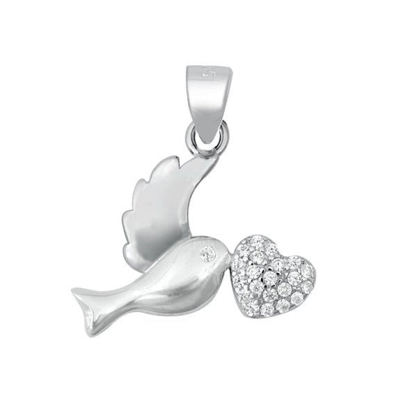 CP3002 Sparrow with Heart Pendant - Selah 925