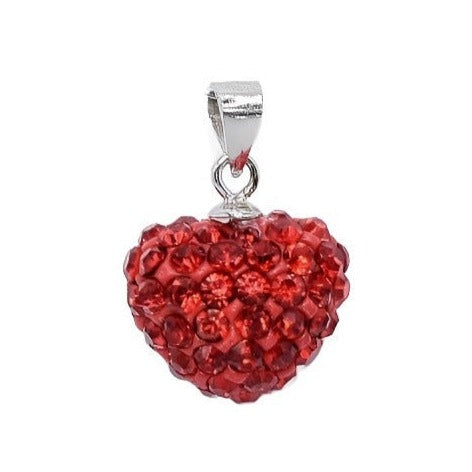 CP3006 Cz Red Heart Pendant - Selah 925