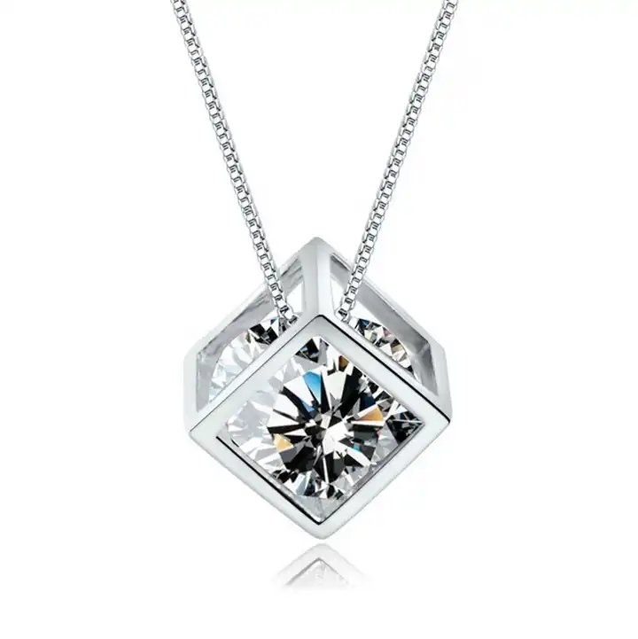 CP3009 Cz Cube Pendant - Selah 925