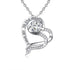 CP3011 Pink Cz Heart Pendant - Selah 925