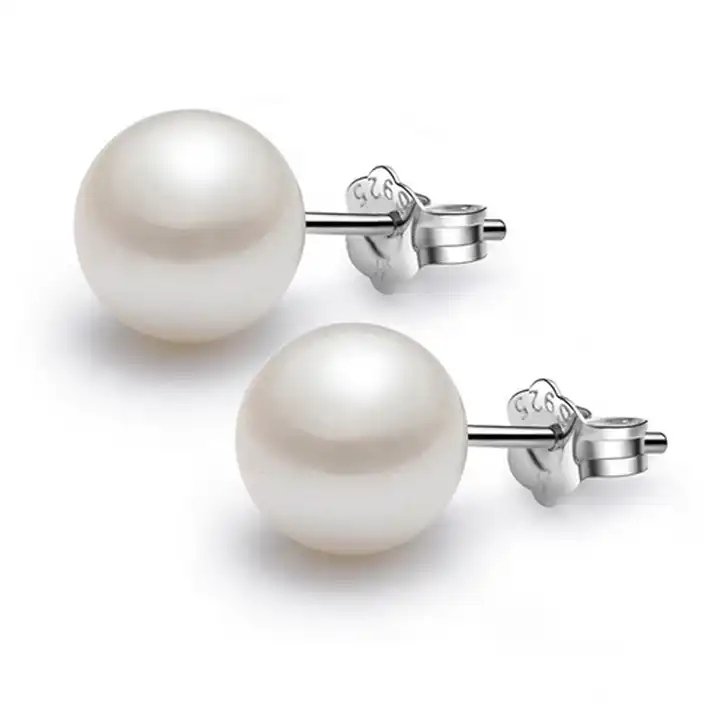 E1011 Pearl Stud Earrings - Selah 925