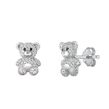 E2001 Teddy Bear Earrings - Selah 925