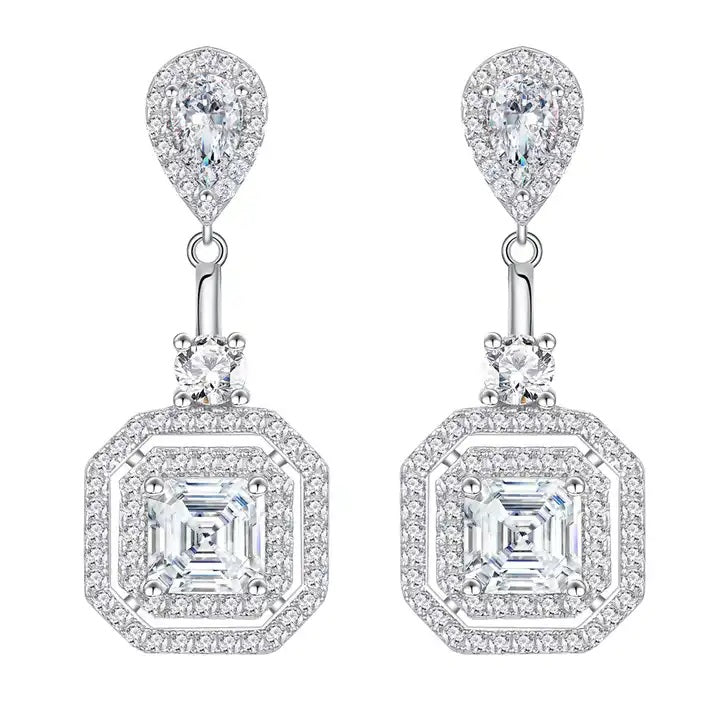 E2006 Retro Luxury Drop Pendant Earrings - Selah 925