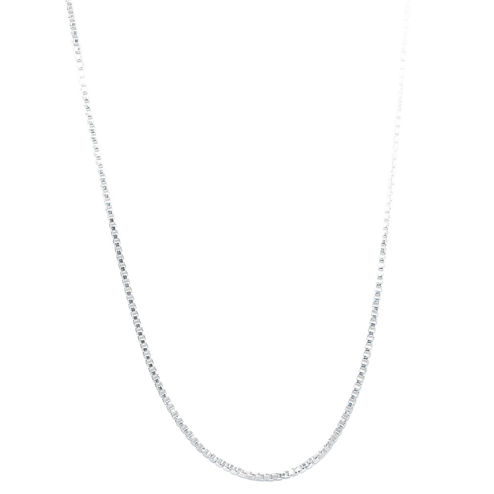 N3006 Rhodium Box Chain - Selah 925